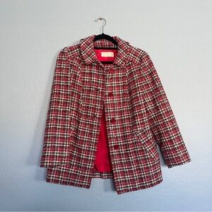 Pendleton Red and Black Wool Jacket
